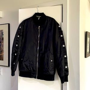 Black Scale Bomber Jacket